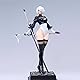 2B Figure 2B Statue - 28cm 2Byorha Figure Model Heads and Accessories Replaceable, 1/6 Scale Desktop Decoration Collectible Figurine Gifts for Fans