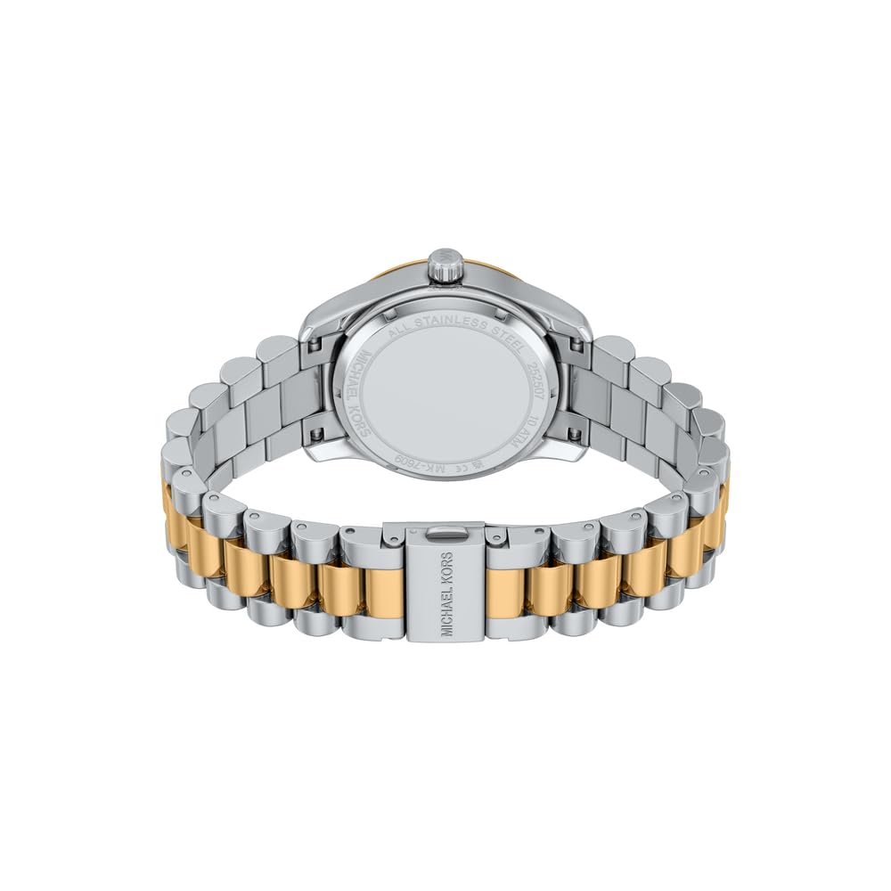Michael Kors Lexington Mujer Reloj de 34MM de Acero Inoxidable Bicolor, MK7609