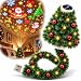 Plug and Play Christmas Projector, USB Flexible Tree Lamp, 6 Festive Scenes