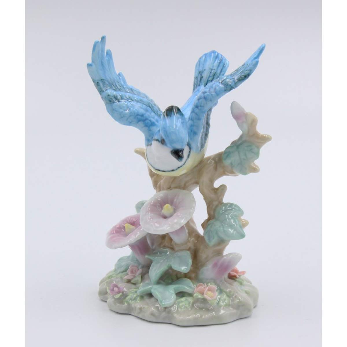 Cosmos Gifts 96466 Porcelain Bluejay Morning Glory Figurine