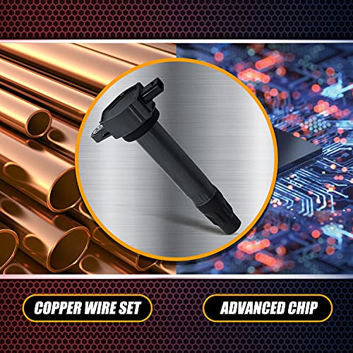 Ransoto Ignition Coil Compatible With 1.8L, 2.0L, 2.4L Dodge Avenger Caliber Journey, Compass Patriot, Chrysler 200 Sebring Replaces 4606824Ab, Uf557, C1587, 5C1644, C-1587, Gn10346 #TOP1