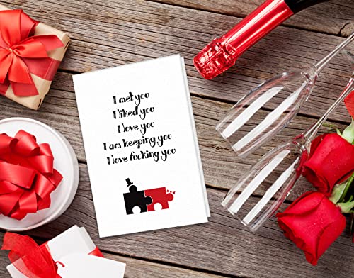 Flyab Funny Valentines Greeting Cards For Wife Girlfriend 4" X 6" Naughty Valentines Card With Envelop Anniversary Birthday Card For Him Her Husband Wife Boyfriend Girlfriend #TOP1