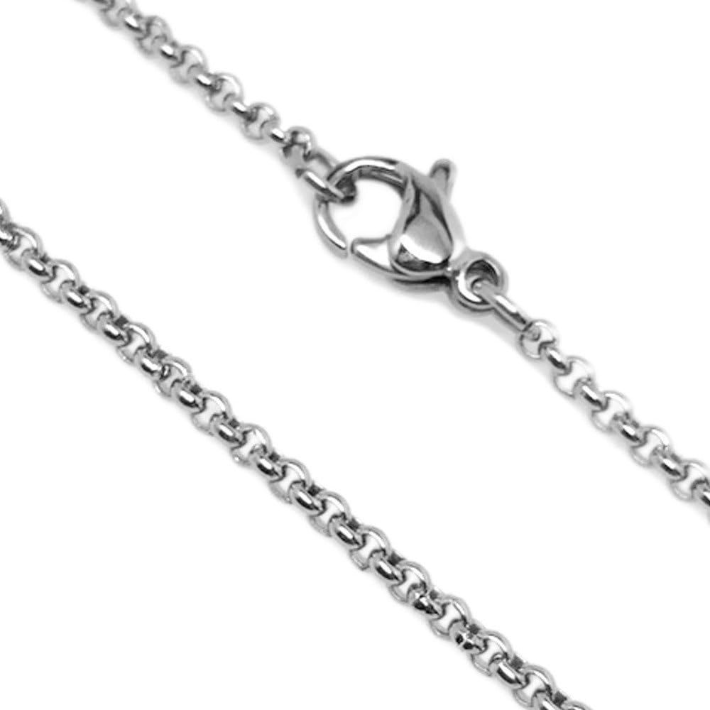 Amazon.com: Loralyn Designs 2mm Stainless Steel Rolo Chain Amazon.com: Loralyn Designs 2mm Stainless Steel Rolo Chain
