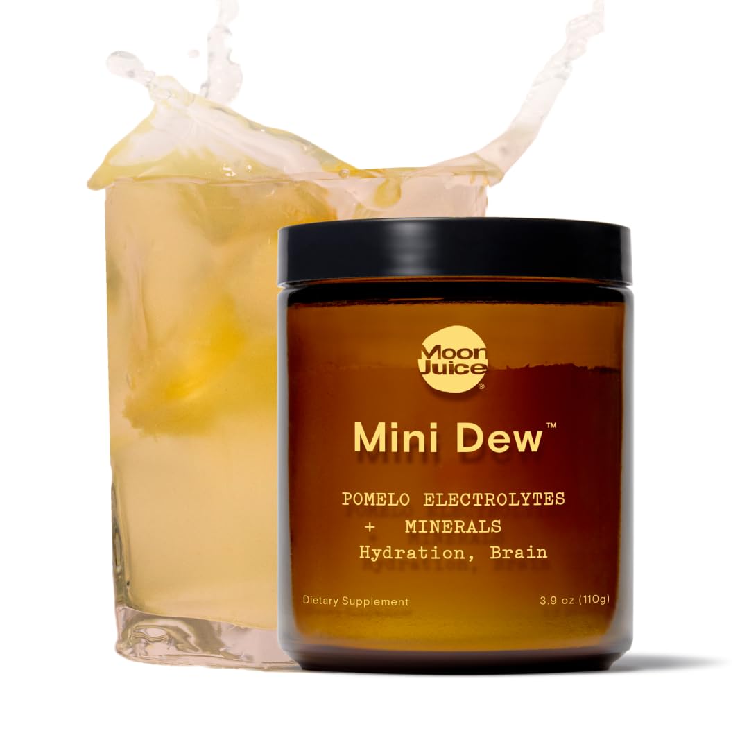 Moon JuiceMini Dew Electrolytes Powder - Sugar Free Minerals & Electrolyte Hydration Powder for Instant Hydration & Brain Support - Magnesium, Calcium, Potassium, Pink Salt, Pomelo, 30 Servings