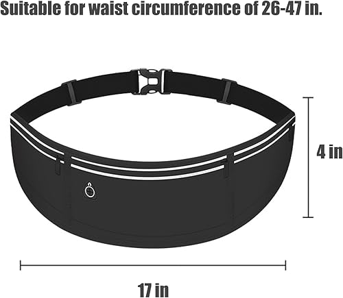 Miniatura 6 de Cinturón para correr, soporte para teléfono para correr, Negro -, Cinturón de running para teléfono
