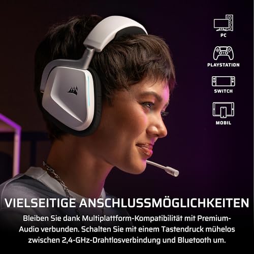 Corsair Void v2 Wireless Gaming-Headset mit Bluetooth – Dual Tone – Ansicht 4
