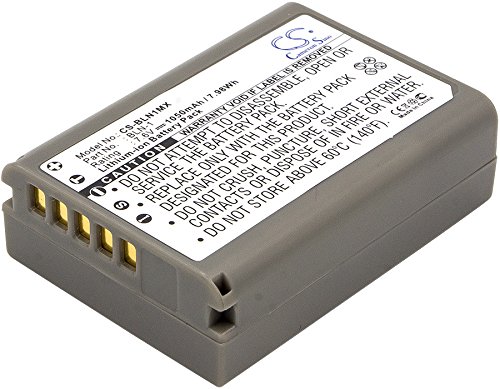 Battery Compatible with Olympus EM1 II, E-M1 II, EM5, E-M5, OM-D, Part Number: BLN-1, 1050mAh
