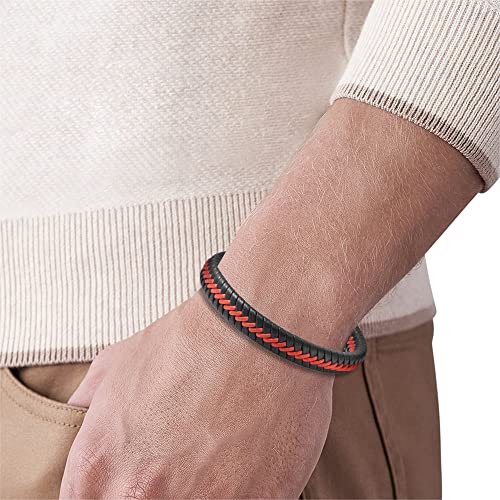 Men's Braided Genuine Leather Cord Bracelet4