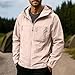 Lmdudan Full Zip Hoodies for Men UPF 50+ Lightweight Jackets Trendy Comfort Rash Guard Hooded Walking Hiking Windbreaker Pink