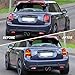 VLAND Tail Lights Compatible with Mini Cooper F55 F56 Hatch 2014-2023, F57 Convertible 2015-2023, Rear Lamps w/Dynamic Animation w/Amber Sequential Turn Signals, Plug and Play Upgraded Black Smoked