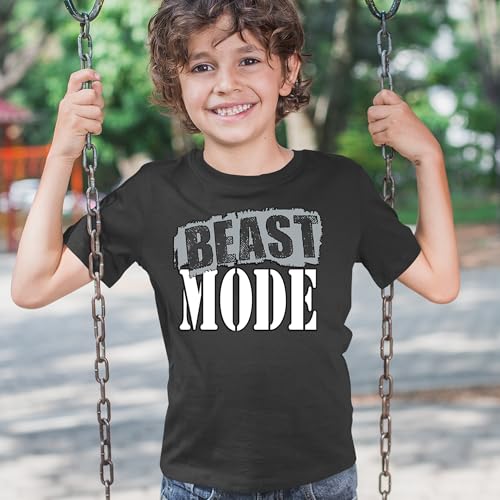 Beast Mode Training Gym Workout Youth T-Shirt, Soft Cotton, Graphic Tee2