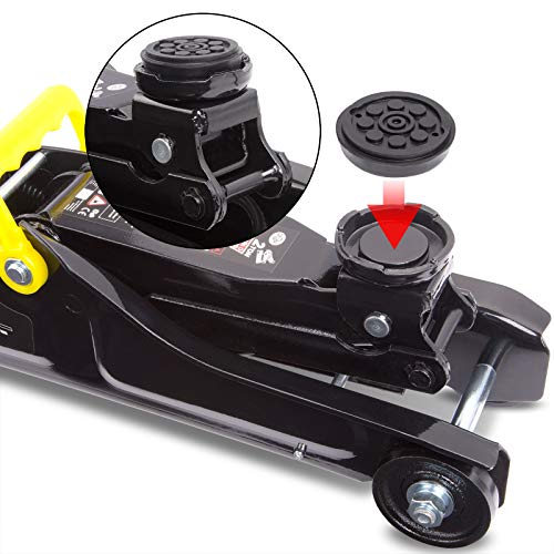 DEUBA® hydraulischer Wagenheber 2 Tonnen Flache Hubhöhe 85-330mm inkl. Koffer inkl. Gummiauflage...