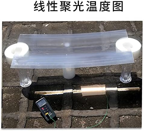 Southst Optical Plastic Linear Fresnel Lens Projector Solar Energy Concentrator Strip Spot Condenser Lens LED Lighting Inspection (Diameter: 52x50mm F150mm/Thickness: 2mm)
