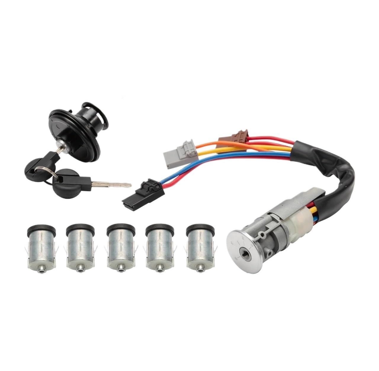Juego de Cerradura Kit de Interruptor de Encendido 4162F4 4162L9 4162S1 4162-S1 Apto for Citroen Jumpy Apto for Peugeot Expert Apto for Fiat Scudo Barriles de Cerradura de Puerta