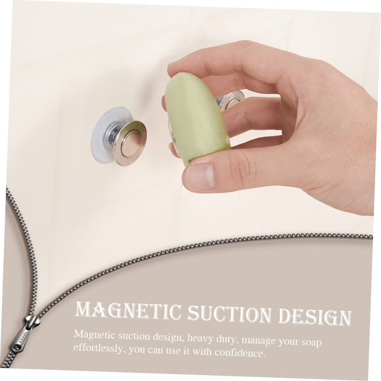 Alipis 4 Set Di Porta Sapone Magnetico Da Parete in Acciaio Inossidabile Robusto Facile Da Installare