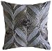 Szary i srebrny 35 x 35 cm Rzuć poduszki na kanapę, Art Silk Poszewka na poduszkę, Geometryczny Nowoczesny - Metal Decor
