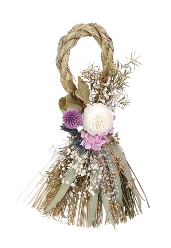 Amazon | 【ニューイヤーナチュラルお正月飾り／ボタニカル】しめ飾り