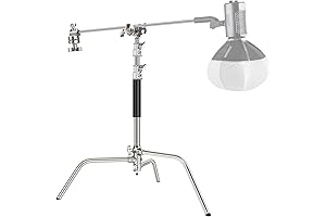 NEEWER Aluminum Alloy Light Stands Professional C Stands with Boom Arm,100% Durable...