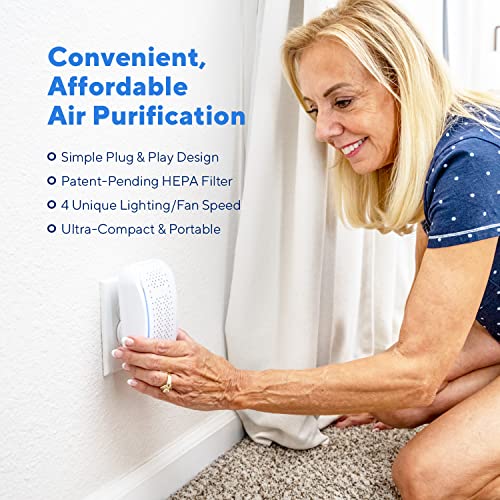 Clarifion DSTx Portable Air Purifier Plug In Air Ionizer HEPA Air Filter, Mini Personal Air