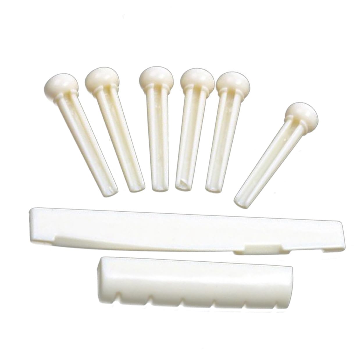 VICASKY Guitar Bridge Tailpiece Set for Acoustic Guitar Replacement Parts Saddle Bridge