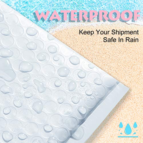 Ucgou Bubble Mailers 8.5X12 Inch White 25 Pack Poly Padded Envelopes #2 Medium Mailing Opaque Packaging Postal Self Seal Waterproof Boutique Shipping Bags For Clothes Makeup Supplies #TOP2