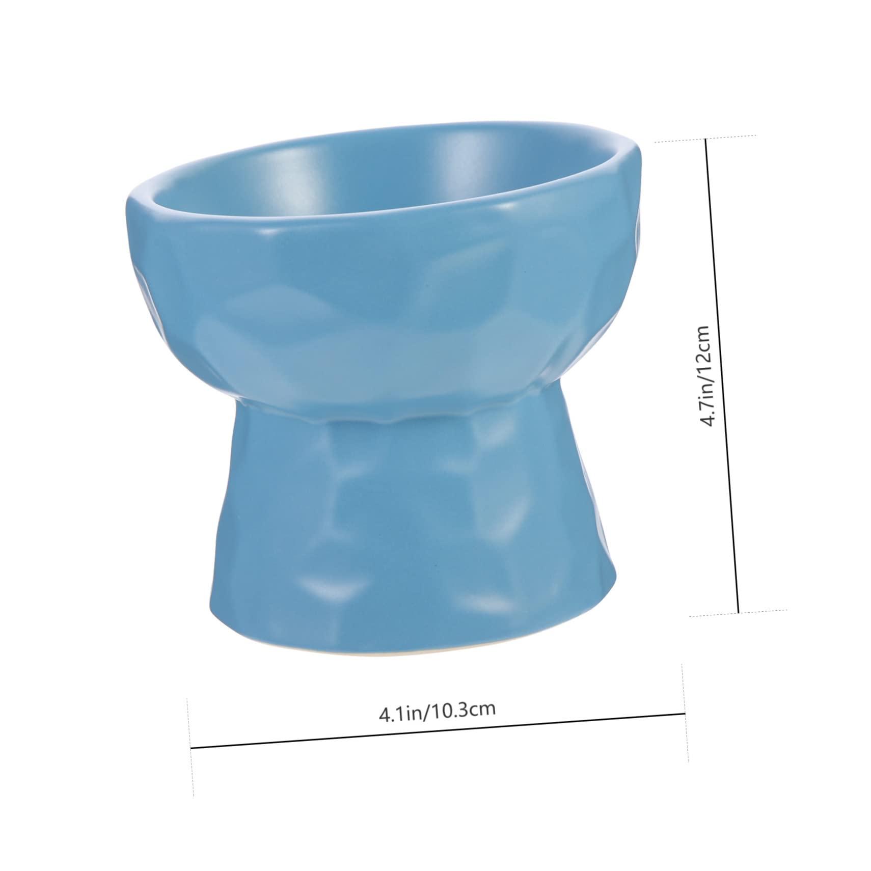 HEMOTON Cat Ceramic Feeding Bowl with High Base Capacity Pet Water Basin for Cats and Dogs Durable Easy to Clean Stable Design Bowl for Comfortable Dining