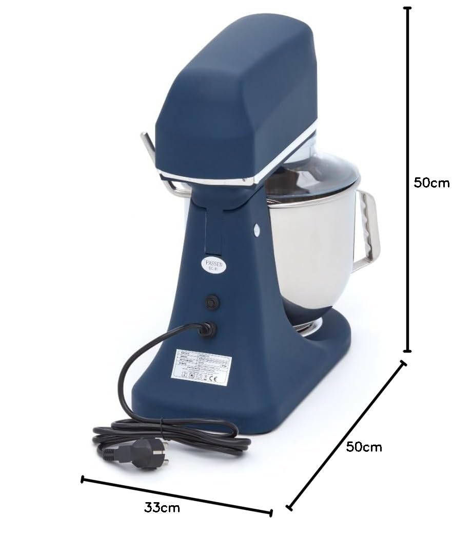 Maxima Mixer planetario - 7 L - fino a 2 kg di pasta - blu acciaio opaco