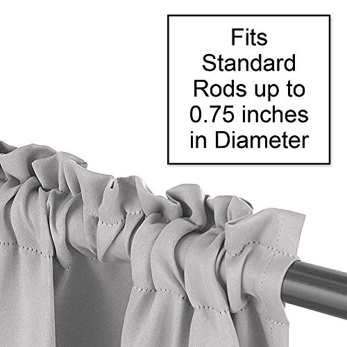 image for Sweet Jojo Designs Grey Boho Bohemian Window Treatment Valance - Solid