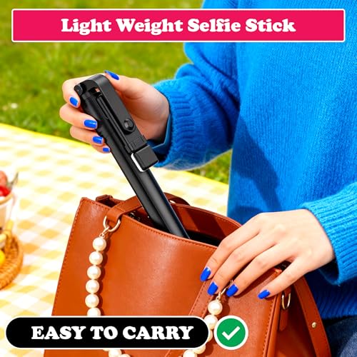 Image of SWAPKART 3-in-1 Extendable Selfie Stick Tripod with Wireless Bluetooth Remote & LED Light for Photoshoot, Make Up & Selfie 70cm, Compatible with Smartphones & GoPro