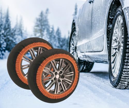 Snow Socks Schneeketten aus Stoff zugelassen Uni 16662-1 2020 für Auto Platzsparend 6 Größen erhältlich von XS bis XXL (Reifenmaße und Details in den Produktfotos) (XS)