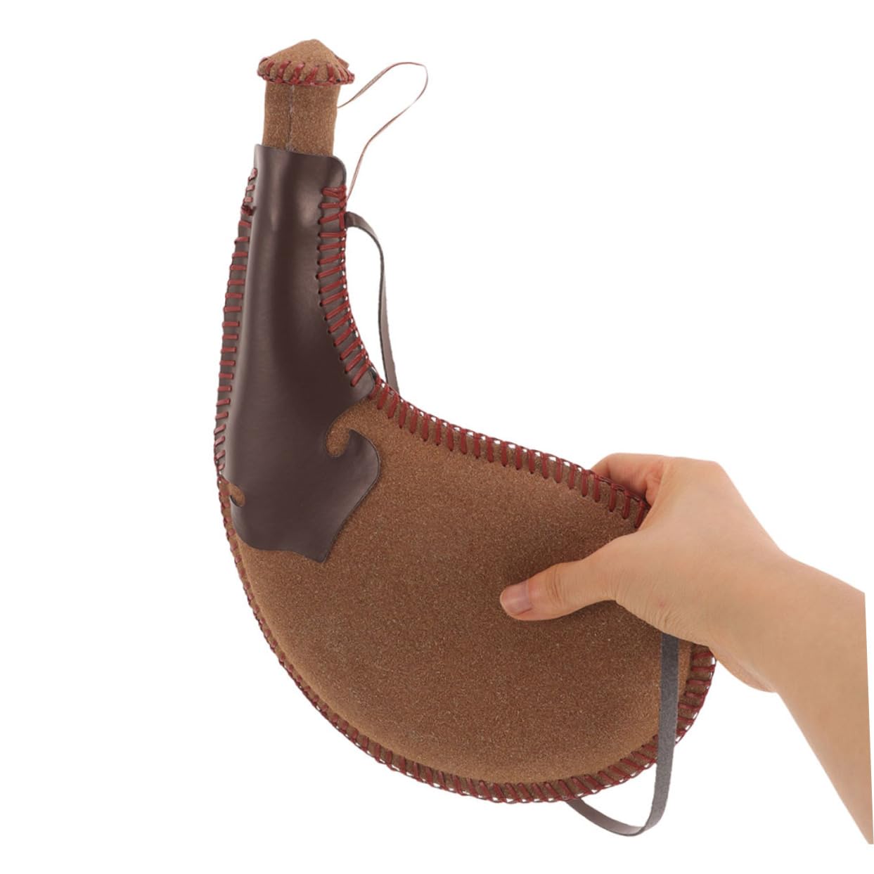 Gatuida Poche à Eau Ancienne en Cuir, Bota Traditionnelle Étanche