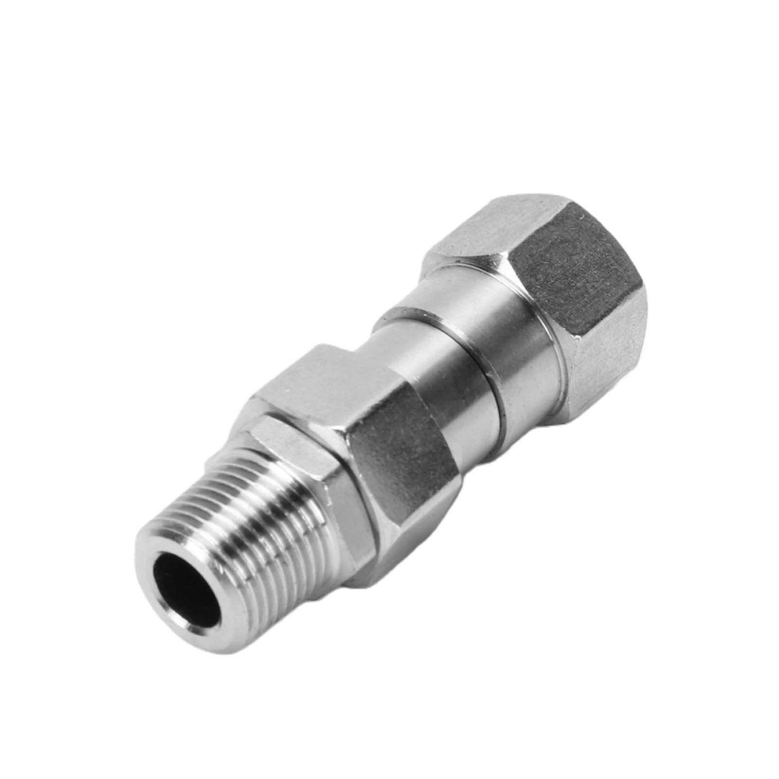 Akozon 10 szt. Złączki do Węży Hydraulicznych 3/8 Cala NPT, Złącze Obrotowe