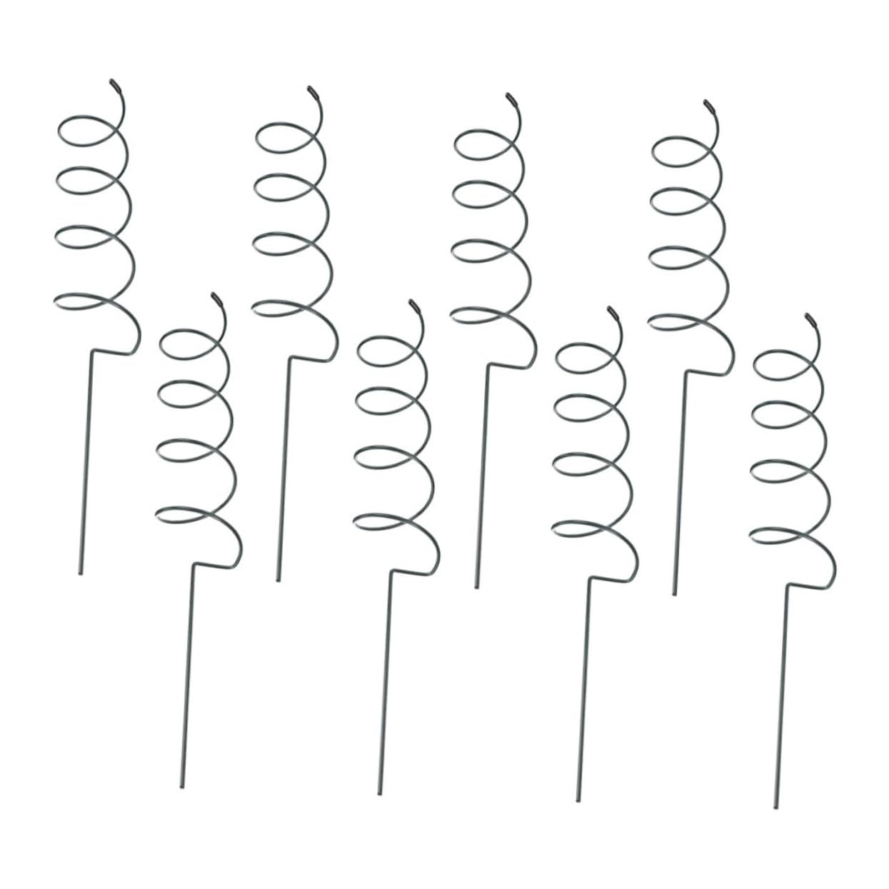 ORFOFE 8 Pièces de Tuteurs en Fer Spirale pour Plantes, Support Facile à Insérer, Protection Croissance des Plantes en Extérieur et Jardin