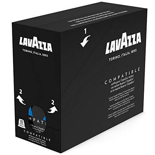 Lavazza Decaffeinato Ricco Espresso Dark Roast Capsules Compatible with Nespresso Original Machines Blended and roasted in Italy, Decaffeinated with sweet, Rich flavor, 10 Count (Pack of 6) - Thumbnail 4