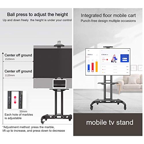Soporte móvil para TV con ruedas para pantallas 32-80 pulg miniatura 3