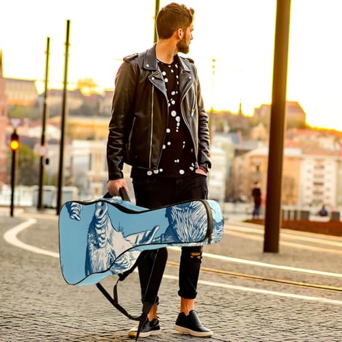 Housse guitare acoustique antichoc et imperméable motif cochon amusant - 6