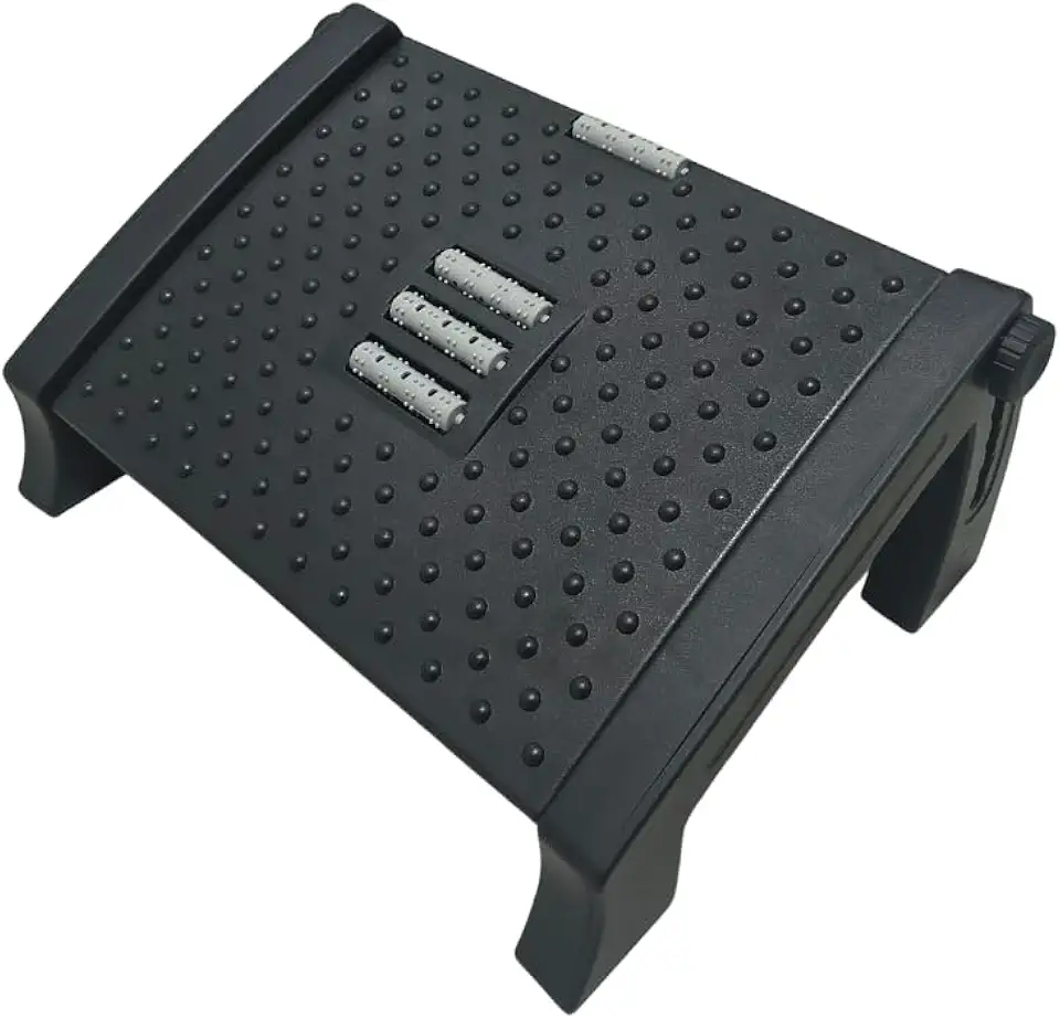 Apoio Para Os Pés Com Regulador De Altura Ergonômico Com Massageador Perfeito Para Escritórios E Ambientes De Trabalho