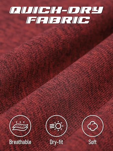 Cooraby Boys Dry-Fit Long Sleeve Active T-Shirt Athletic Performance Clothes Active Crew Neck Soft T-Shirt for Kids Boy2