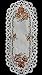 Sinobrite H9036-E Maple Leaf Branch Round Doily, 24 in.
