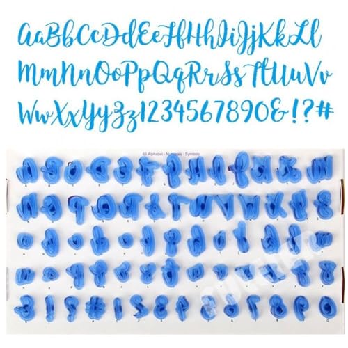 hzzsbu Letter Number Cake Stamp, Alphabet Number Cookie Stamps Mold, Fondant Alphabet Characters Embossed Tool for DIY Sugar Cake Cookies Chocolate Decoration