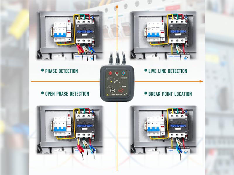 Image of ETCR1000D Non-Contact Phase Sequence Tester Phase Rotation Meter
