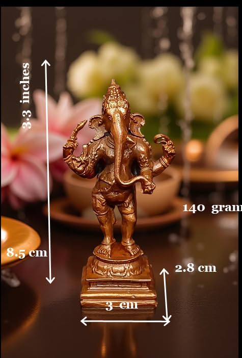 Image of Miniature Murti Copper Bhagwan Ji - 3.3 in - Pack of 1