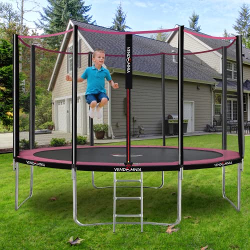 Trampolin - mit Sicherheitsnetz, Leiter, Randabdeckung, Ø 180, 244, 305, 366, 427 cm, Farbwahl - Outdoor und Indoor… – Bild 4