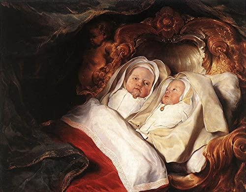 Impression d'affiches Les Jumeaux Clara et Aelbert De Bray : toile déco murale 60x90