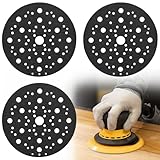 Schutzauflage Ø 150mm 70-Loch, 3 Stück Schleiftellerschoner mit Klettverschluss, Kompatibel mit MIRKA 8295612111, Schutzpolster für Exzenterschleifer, Polierteller Schutzmatte für Schleifteller