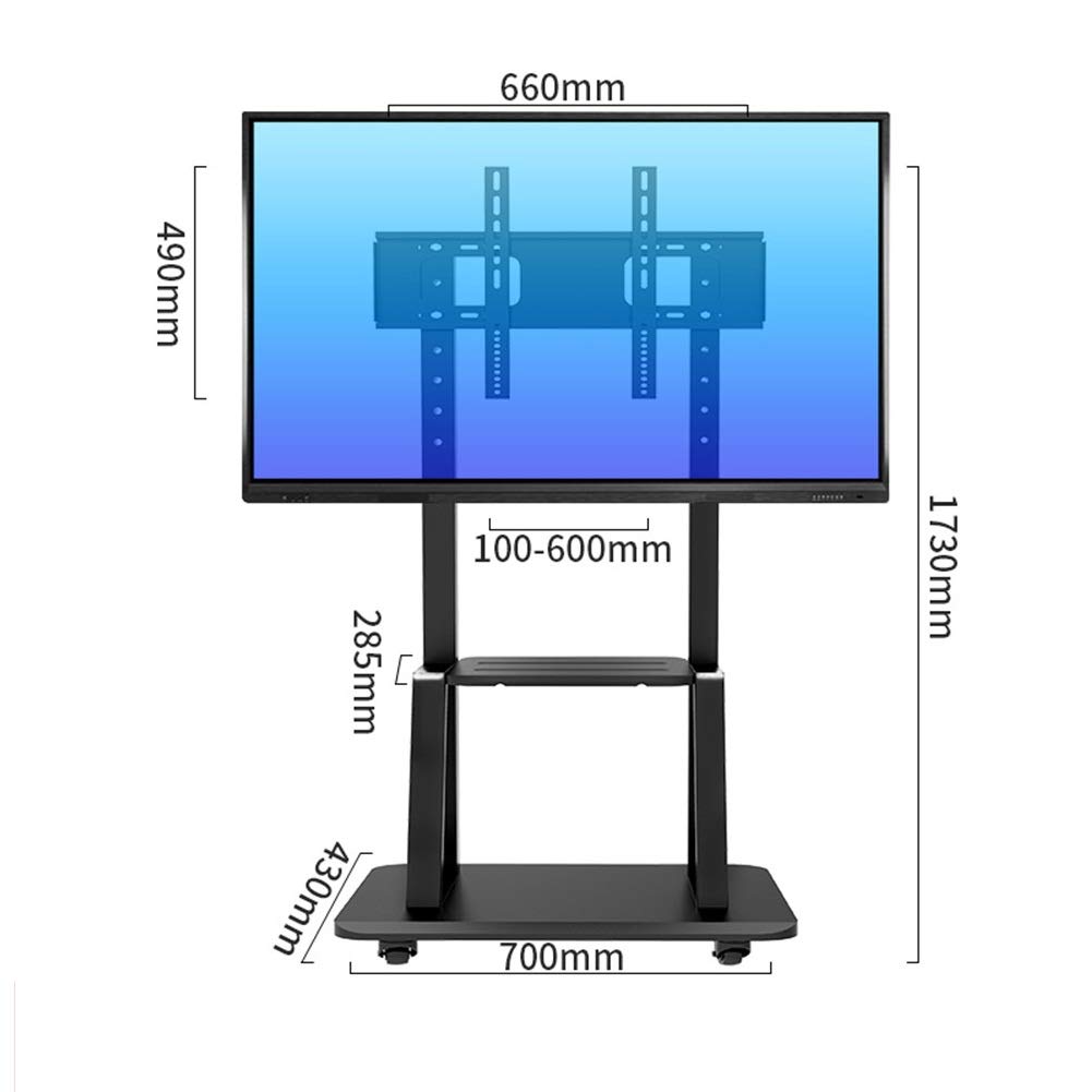 Meuble/Base TV Universel Pivotant - Meuble TV de Table pour Téléviseurs LCD LED 55-75 Pouces - Support TV Réglable en Hauteur avec Base en Verre Trempé Beautiful Scenery