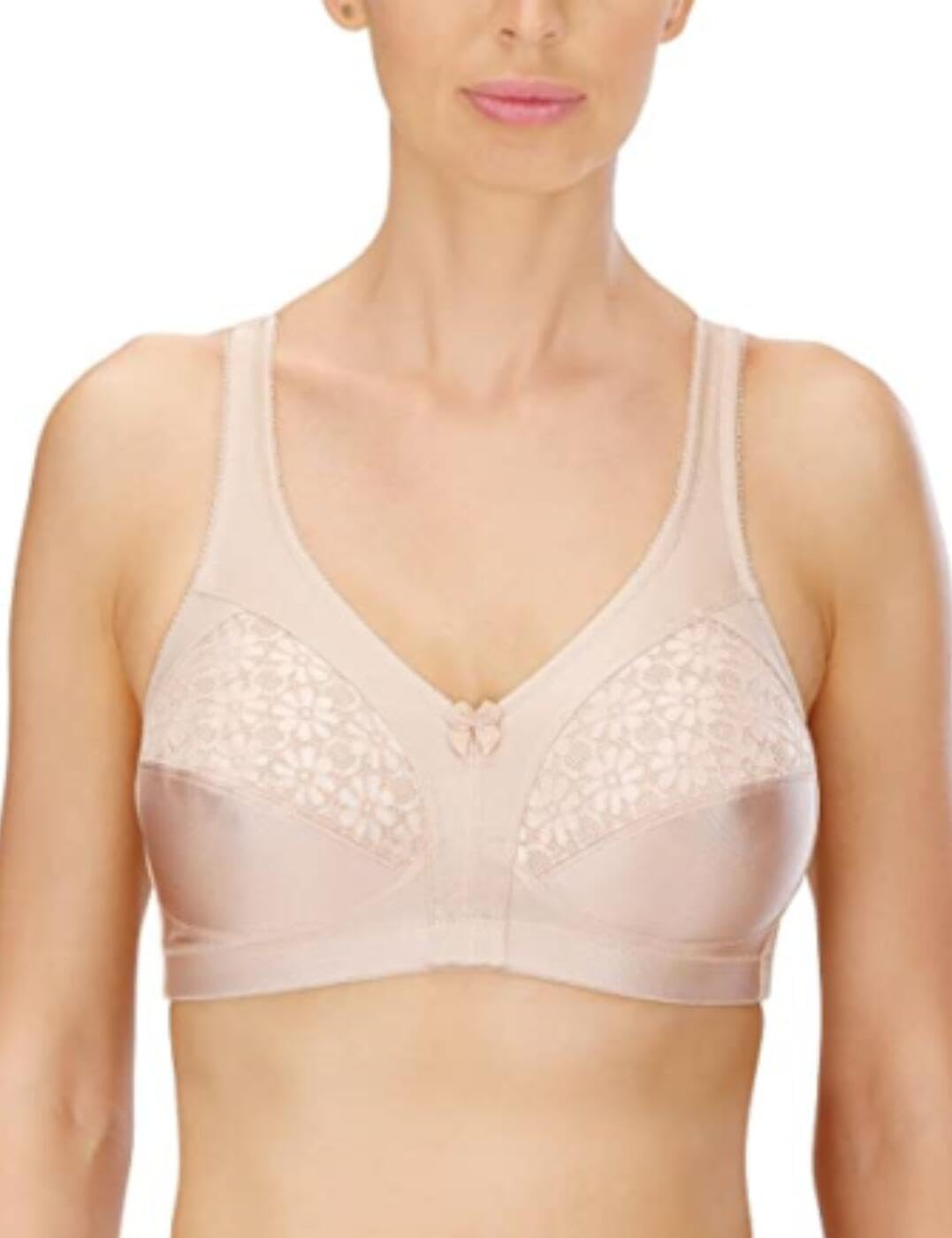 Naturana Women's Light Beige Soft Cup Wireless Bra, Beige (Light Beige), 40C