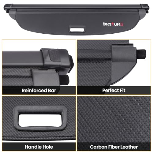 Drytuns Cargo Cover for Mazda CX-50 2026 2025, Retractable Trunk Cover Privacy Trunk Shield for Mazda CX-50 2023-2026 (Carbon Fiber Leather)