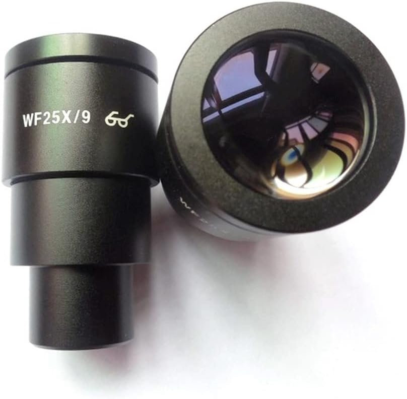 Lab Microscope Replacement Parts WF25X 9mm Wide Angle Eyepiece Microscope Accessory Mounting Size 30mm