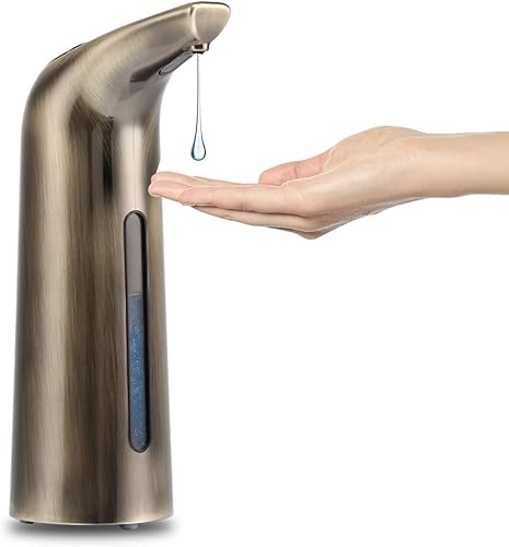 Dispensador automático de jabón sin contacto, dispensador de jabón líquido sin contacto de 13.5 fl oz, dispensador de jabón para platos manos